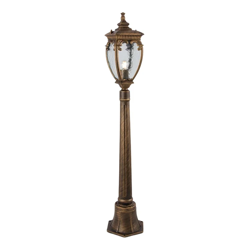 Fleur - Lampadaire lanterne de 113 cm en acier, style baroque