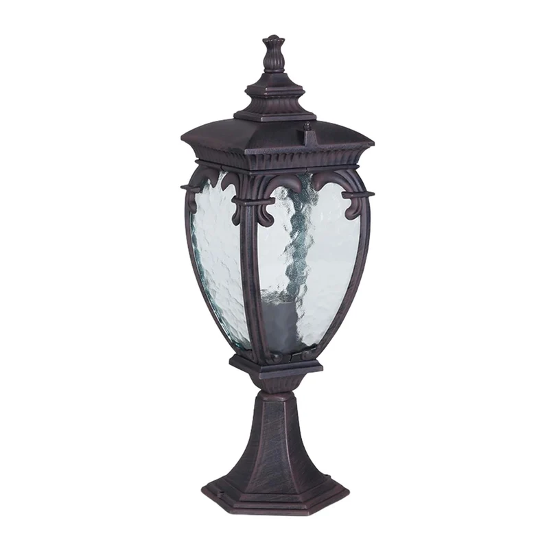 Fleur - Lampe d’extérieur façon lanterne en acier, style baroque