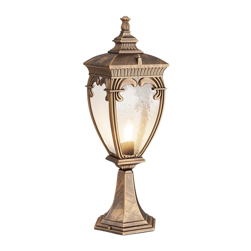 Fleur - Lampe d’extérieur façon lanterne en acier, style baroque