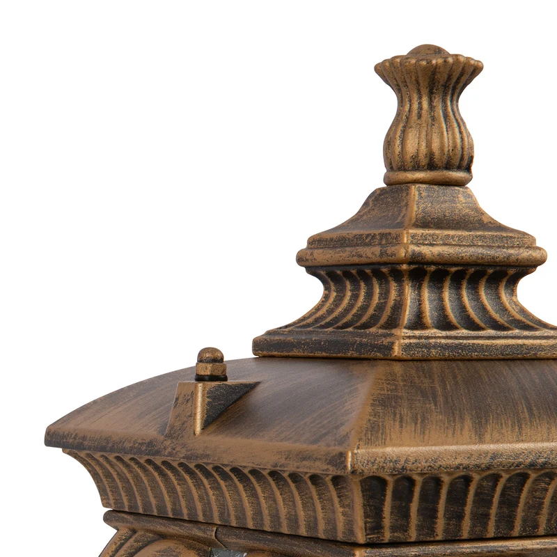 Fleur - Lampe d’extérieur façon lanterne en acier, style baroque