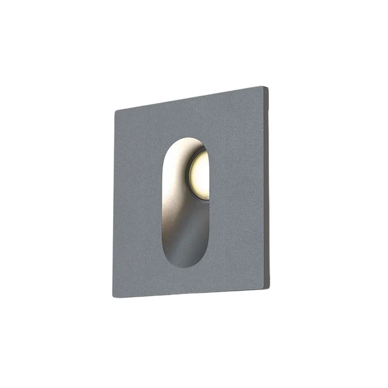 Via Urbana - Spot LED pour escalier extérieur en acier, style contemporain