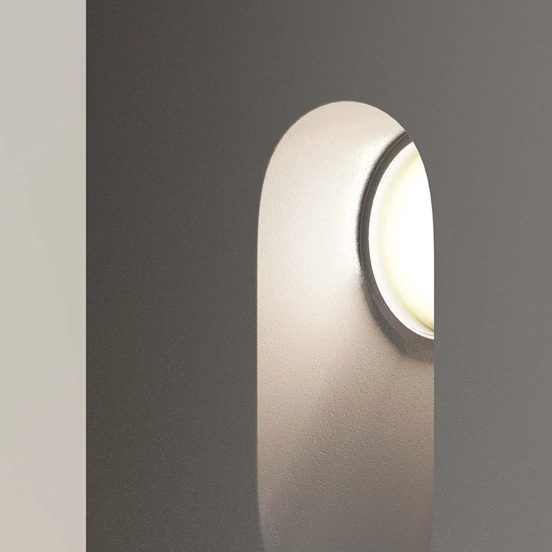 Via Urbana - Spot LED pour escalier extérieur en acier, style contemporain