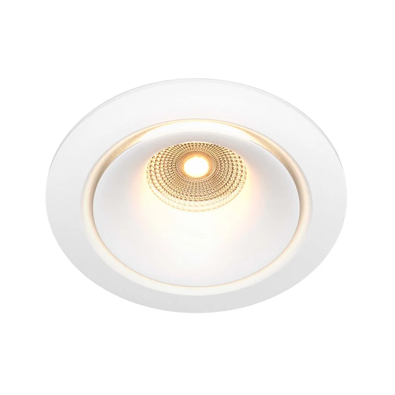 Yin - Spot LED encastré rond CCT en acier, style industriel