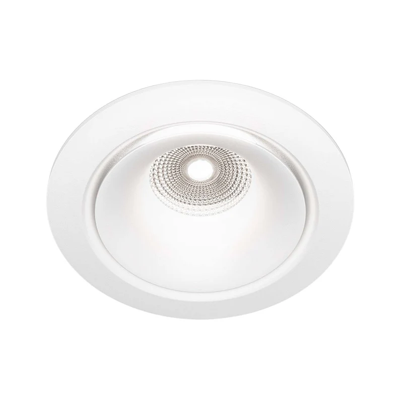 Yin - Spot LED encastré rond CCT en acier, style industriel