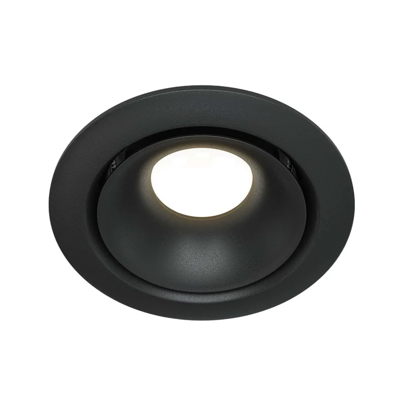 Yin - Spot encastré rond GU10 en acier, style industriel