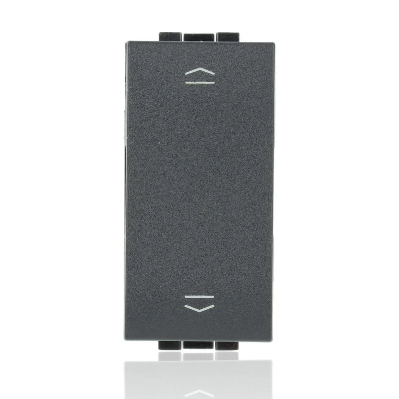 BTICINO L4027N - Commutatore Doppio Tasto (1-0-2) 16A 250 Vac - Antracite - LivingLight