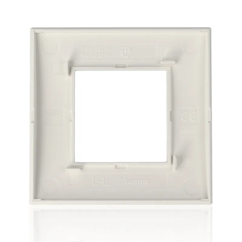 BTICINO LNA4802BI - placca quadra 2 moduli - bianca