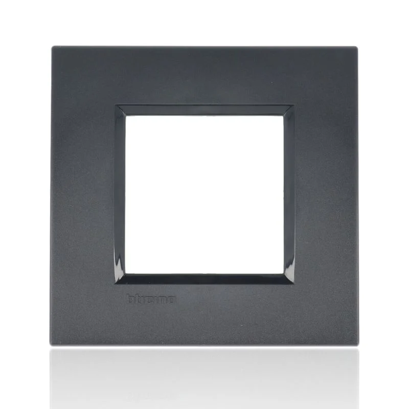 BTICINO LNA4802AR - placca quadra 2 moduli - antracite