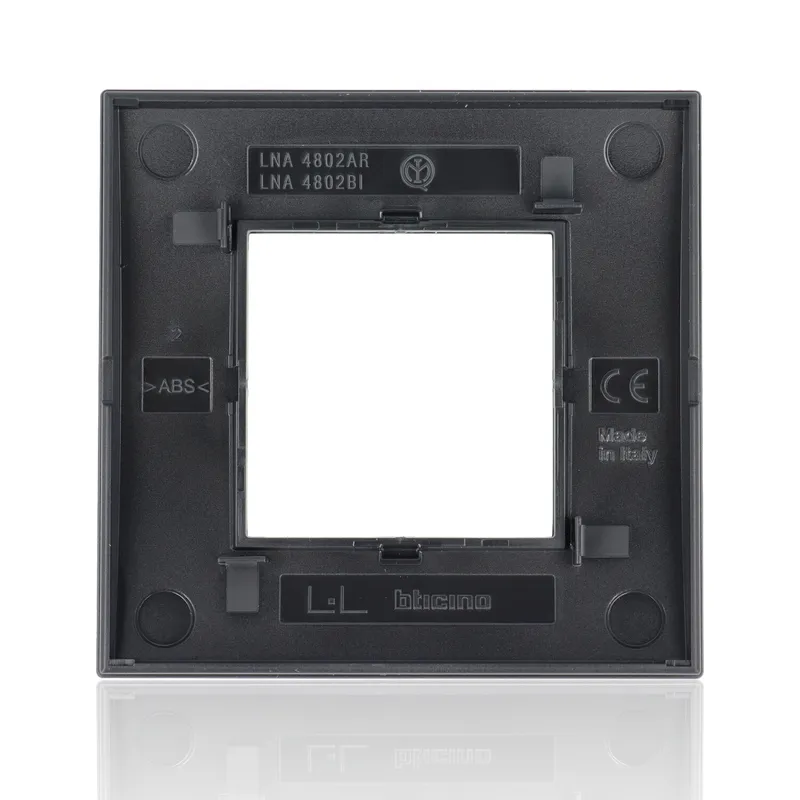 BTICINO LNA4802AR - placca quadra 2 moduli - antracite