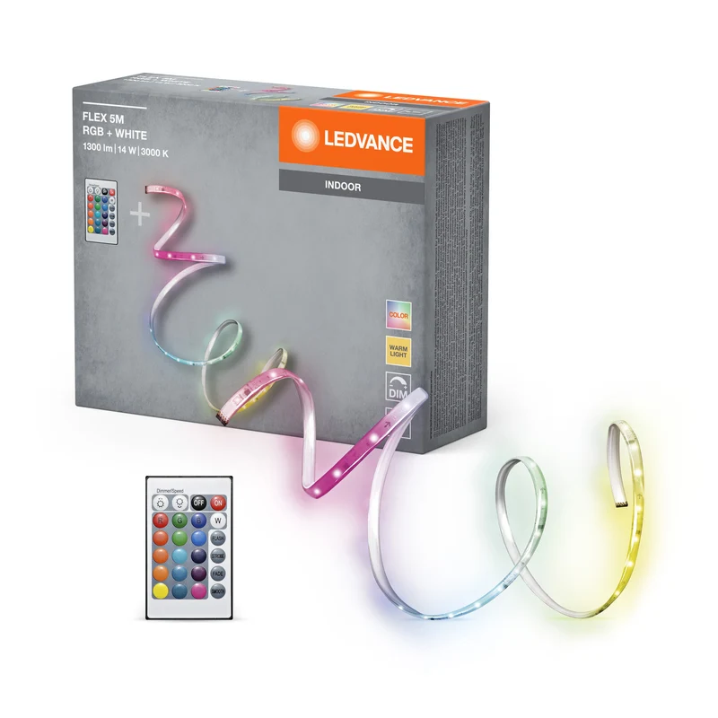 LEDVANCE FLEX 5M striscia LED RC, bianco, 14W, 900lm