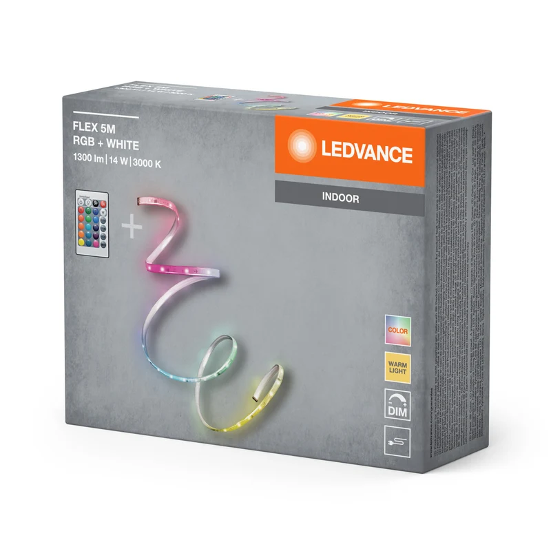 LEDVANCE FLEX 5M striscia LED RC, bianco, 14W, 900lm