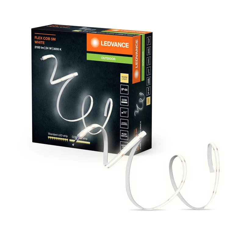 LEDVANCE FLEX COB OUTDOOR 5M striscia LED, bianco, 24W, 1900lm