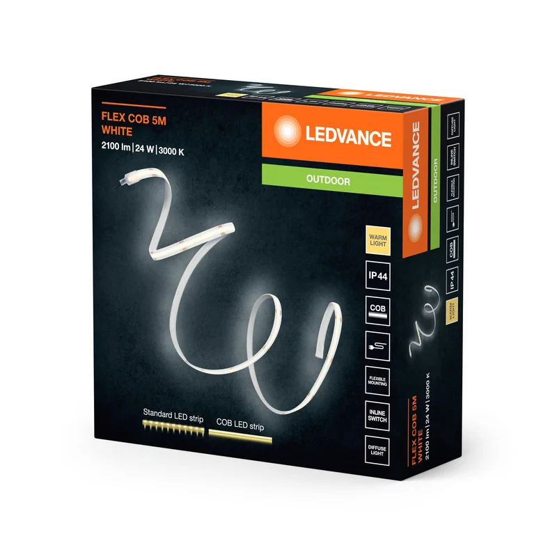 LEDVANCE FLEX COB OUTDOOR 5M striscia LED, bianco, 24W, 1900lm