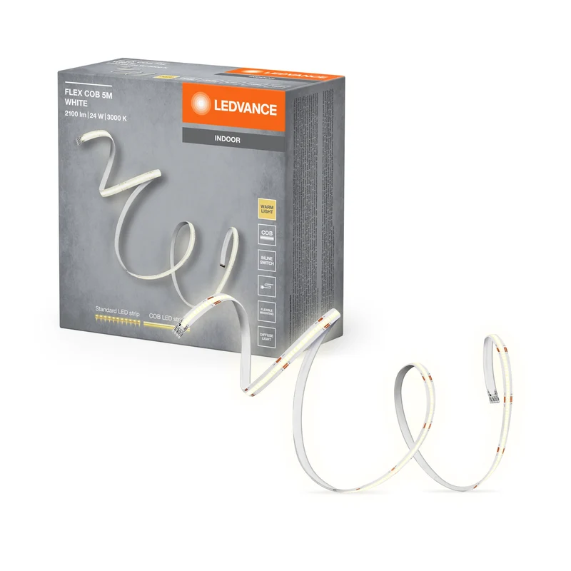 LEDVANCE FLEX COB 5M striscia LED, gialla, 22W, 1750lm
