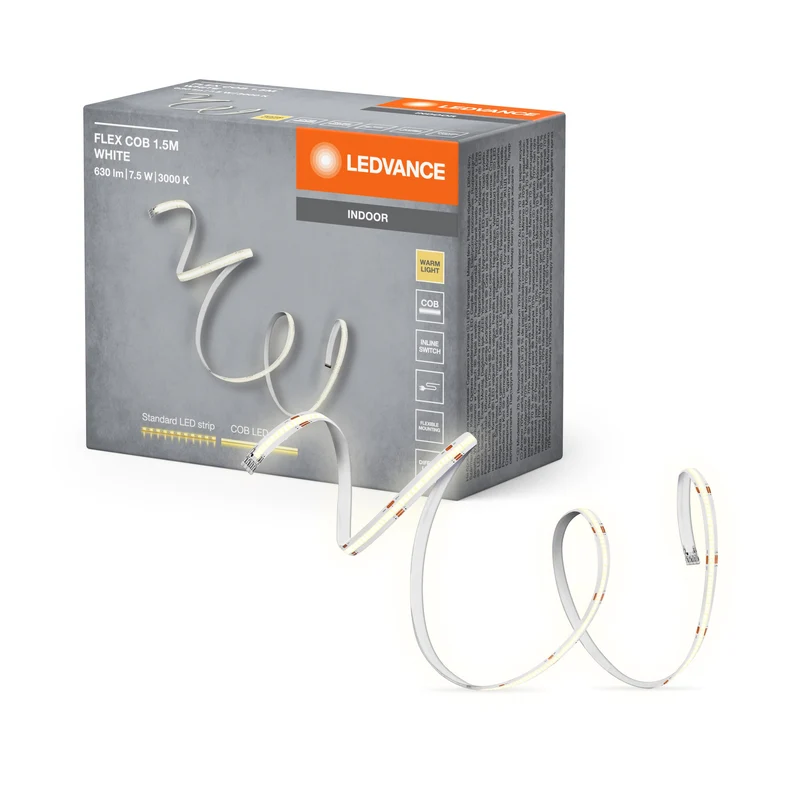 LEDVANCE FLEX COB 1.5M striscia LED, gialla, 8W, 600lm