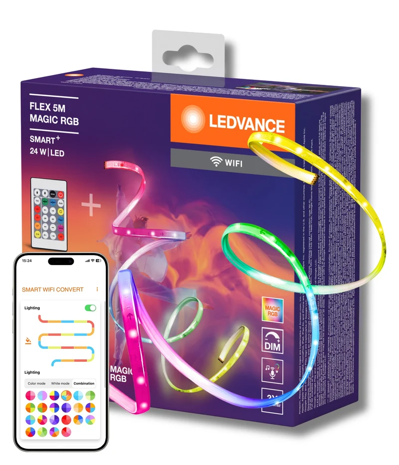 LEDVANCE SMART+ WIFI FLEX 5m striscia LED, bianco, 22W, 500lm