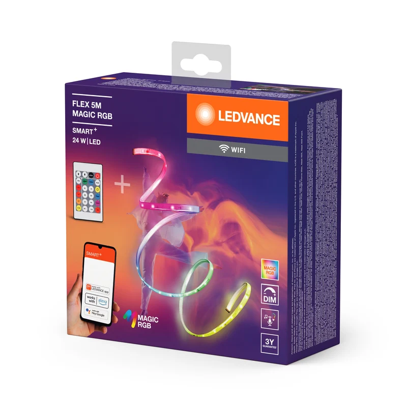 LEDVANCE SMART+ WIFI FLEX 5m striscia LED, bianco, 22W, 500lm