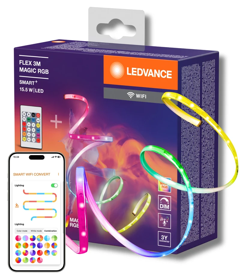 LEDVANCE SMART+ WIFI FLEX 3m striscia LED, bianca, 15W, 350lm