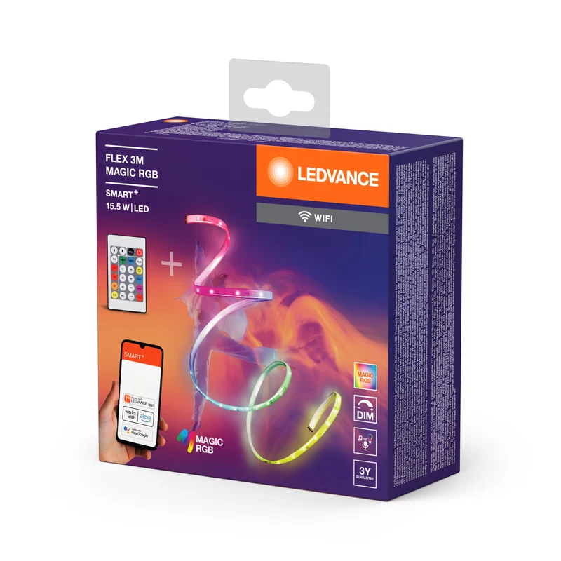 LEDVANCE SMART+ WIFI FLEX 3m striscia LED, bianca, 15W, 350lm