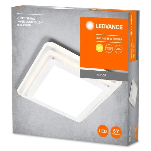 LEDVANCE ORBIS SPIRAL LAYER lampada da soffitto, bianca, 26W, 3000lm