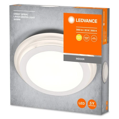 LEDVANCE ORBIS SPIRAL LAYER lampada da soffitto, bianca, 38W, 4000lm