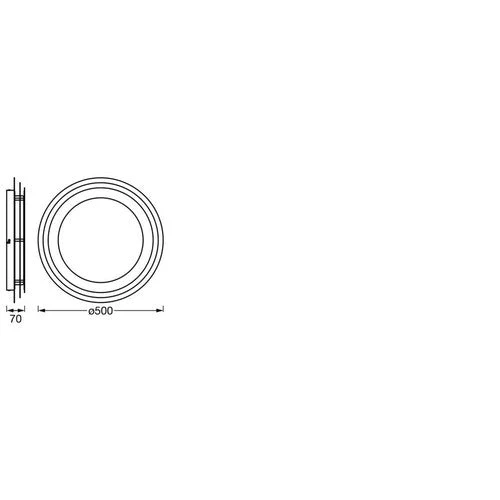 LEDVANCE ORBIS SPIRAL LAYER lampada da soffitto, bianca, 38W, 4000lm