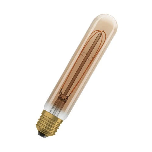 OSRAM Lampadine LED Dimmerabili, Edizione Vintage 1906, Sostituzione 40 Watt, E27, Tubolare, 2200 Kelvin, Luce Calda Confortevole, Vetro Chiaro, Confezione Singola, E27