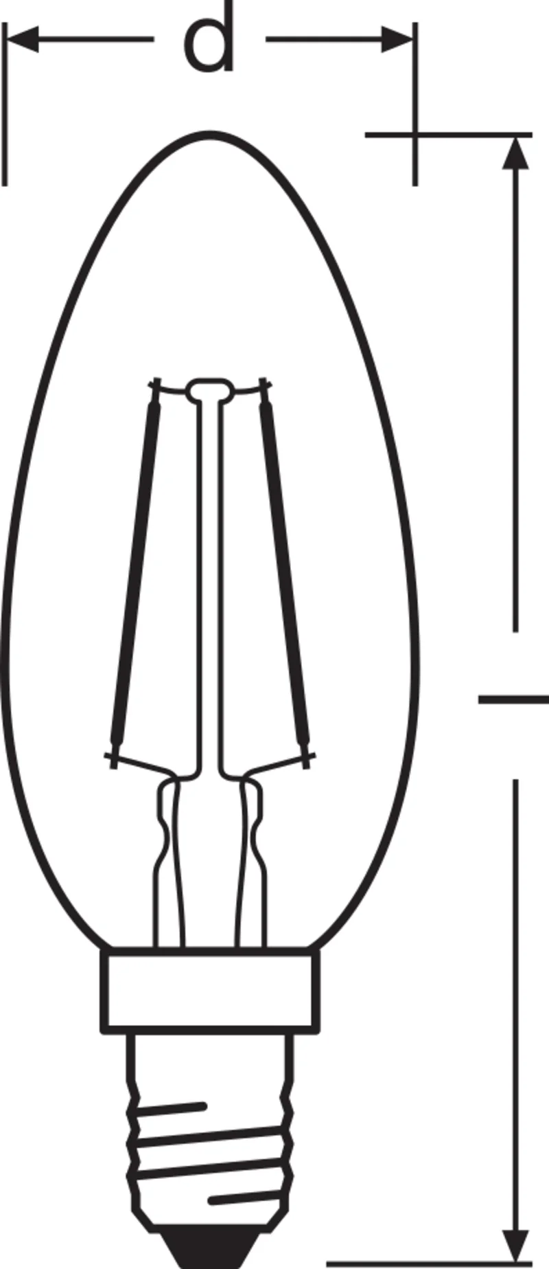 OSRAM Vintage 1906® Classica B LED-Lampada, 2,5W, 220lm, E14
