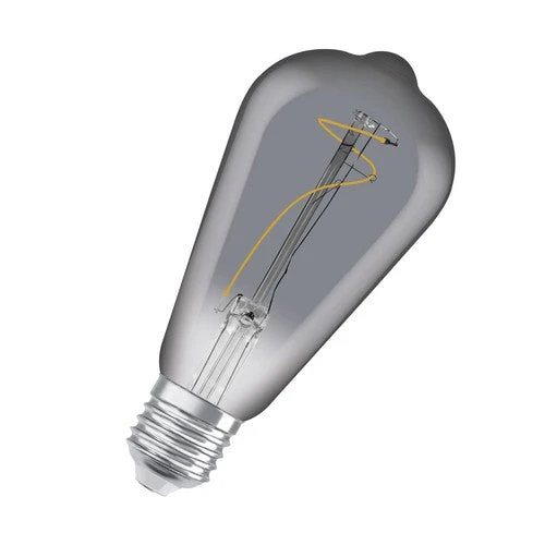 Lampadine LED OSRAM, Edizione Vintage, Sostituzione 10 Watt, E27, Forma ST64, 1800 Kelvin, Luce Calda Confortevole, Vetro Trasparente, Confezione Singola, E27