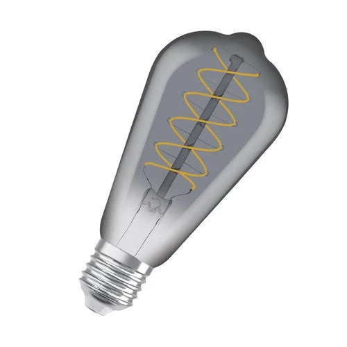 Lampade LED dimmerabili OSRAM, edizione vintage, ricambio da 30 watt, E27, forma ST64, 1800 Kelvin, luce calda e confortevole, vetro trasparente, confezione singola