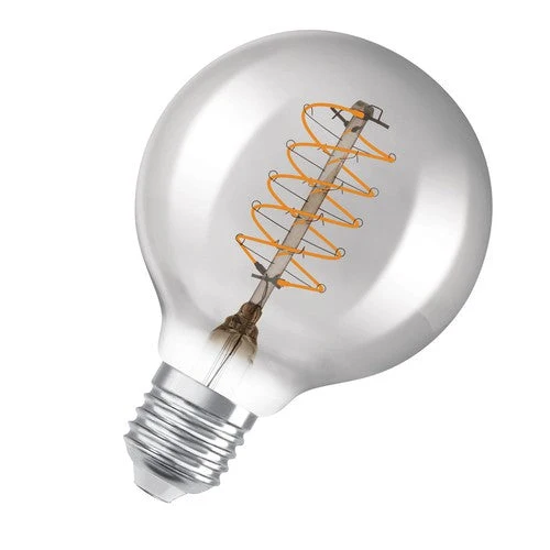 Lampade LED dimmerabili OSRAM, edizione vintage, ricambio da 30 watt, E27, G80, 1800 Kelvin, luce calda e confortevole, vetro trasparente, confezione singola