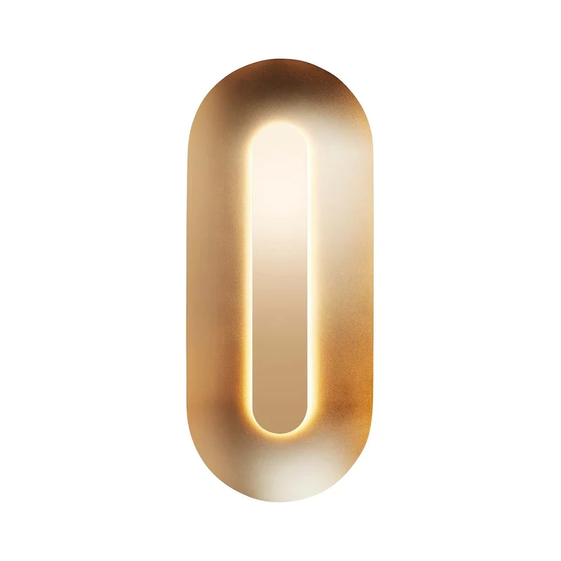SASI - Applique murale LED en acier satiné, style Art déco