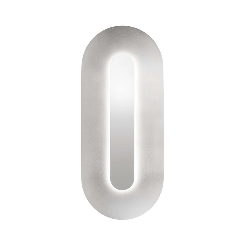 SASI - Applique murale LED en acier satiné, style Art déco