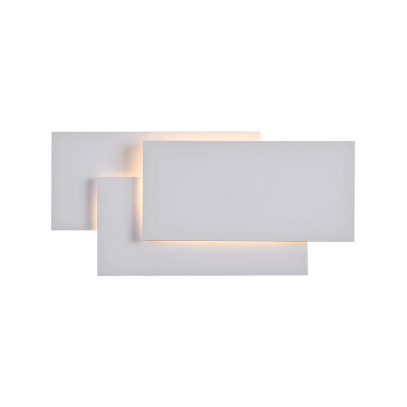 Trame - Applique murale LED géométrique en acier, style contemporain