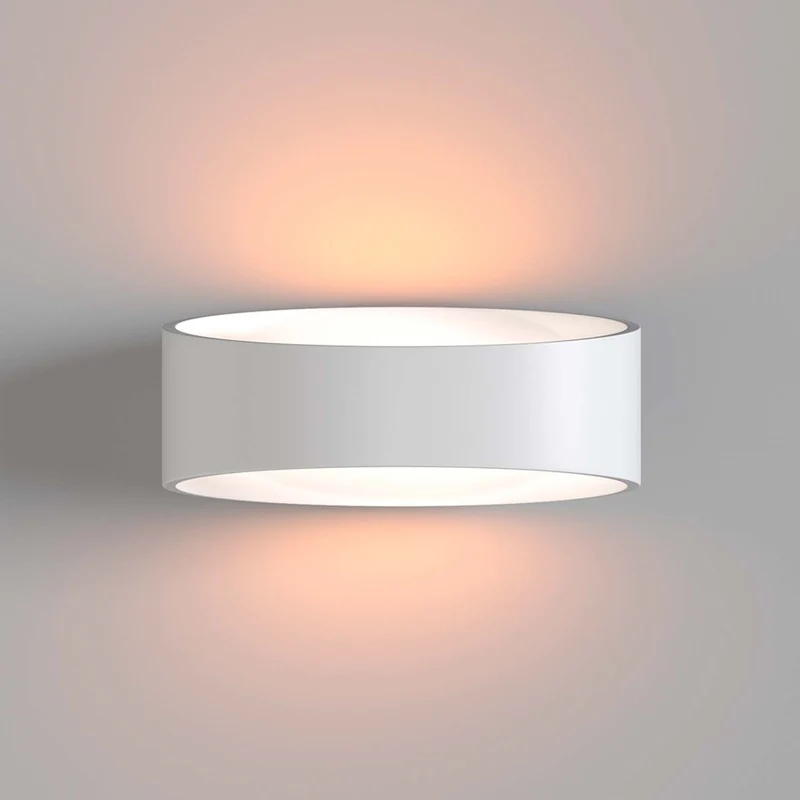 Trame - Applique murale LED elliptique en acier, style contemporain