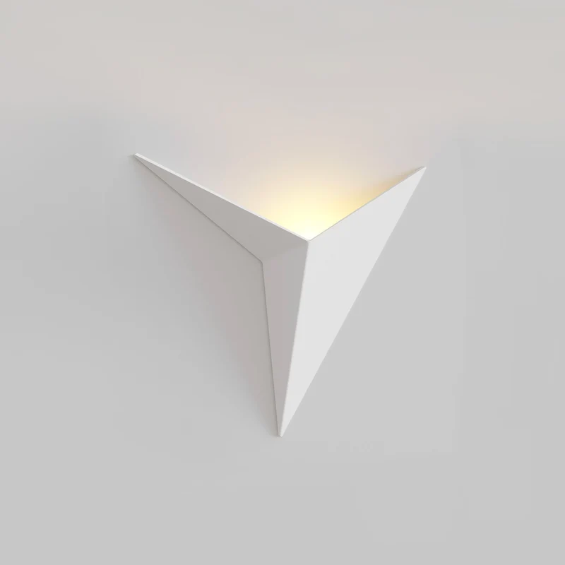 Trame - Applique murale LED inspirée de l’origami en acier, style Art déco