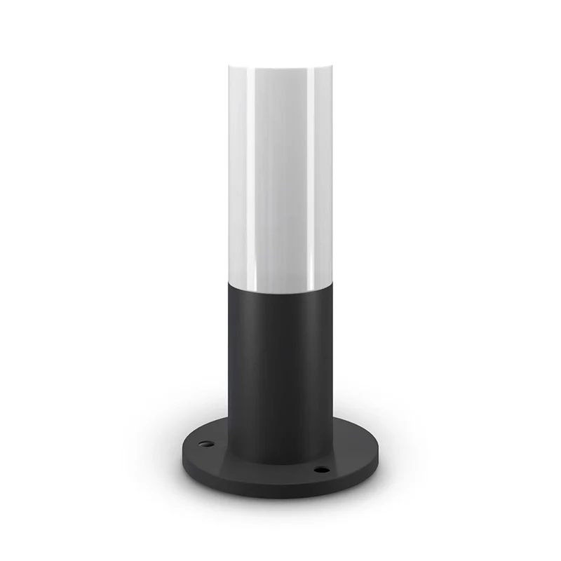 Willis - Borne extérieure élancée en acier, style contemporain