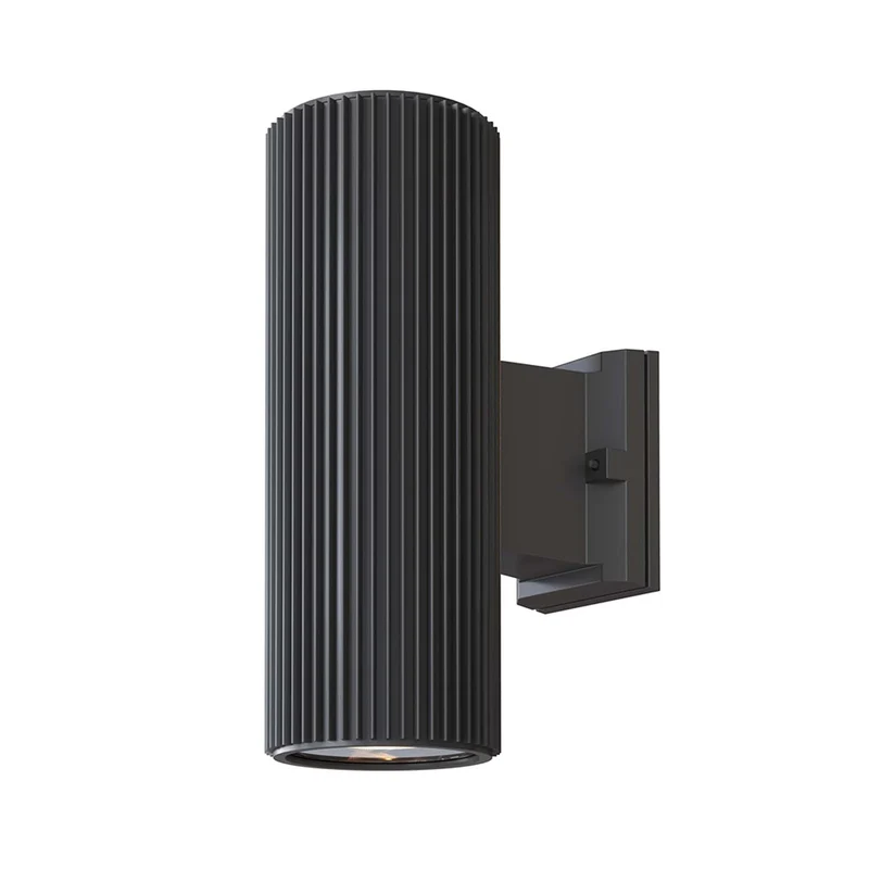 Rando - Applique murale cylindrique étanche en acier, style contemporain