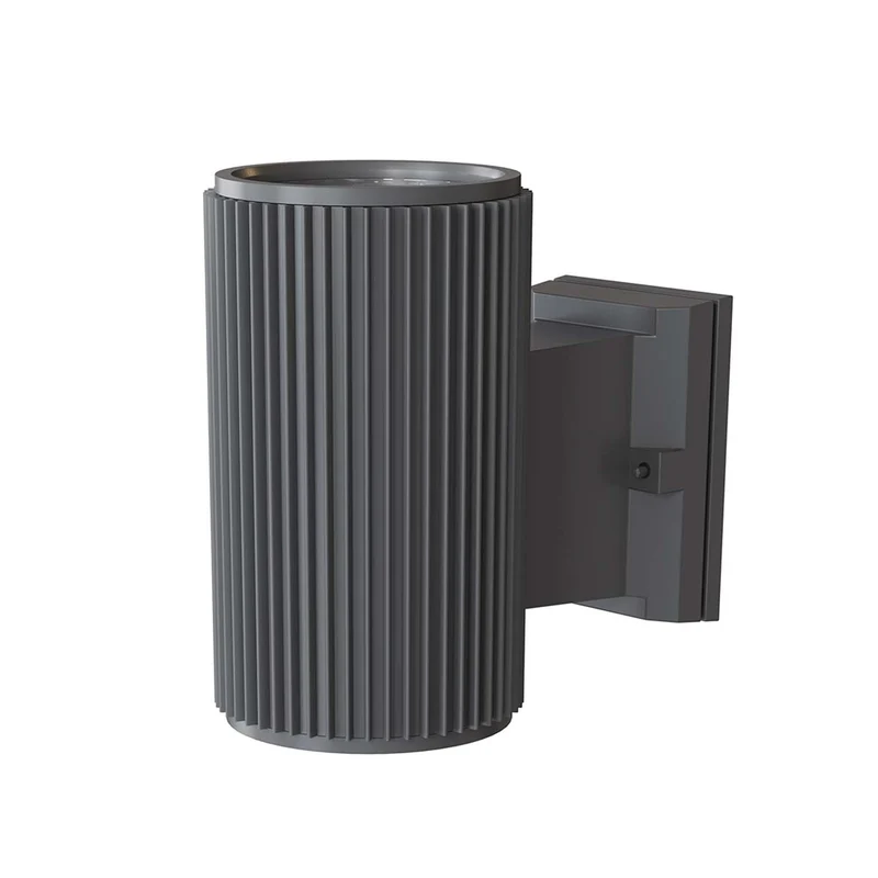 Rando - Applique murale cylindrique étanche en acier, style contemporain