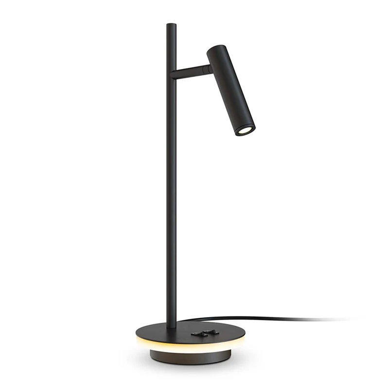 Estudo - Lampe à poser liseuse orientable en aluminium, style contemporain