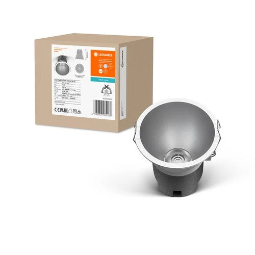 LEDVANCE SPOT TWIST Ø 93mm Downlight, argento, 10W, 800lm, 840 WT