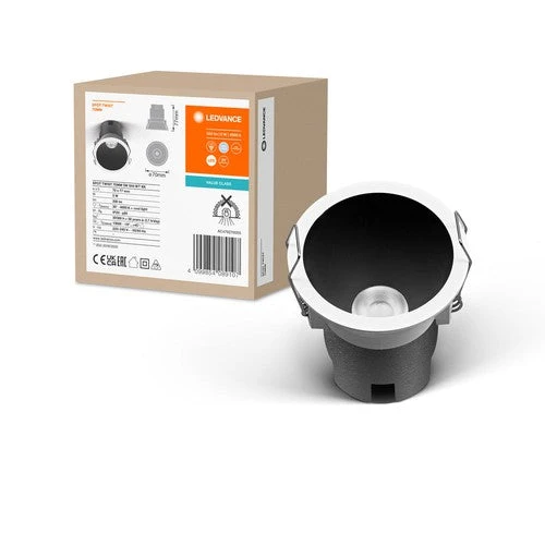 LEDVANCE SPOT TWIST Ø 70mm Downlight, nero, 5W, 400lm, 840 WT