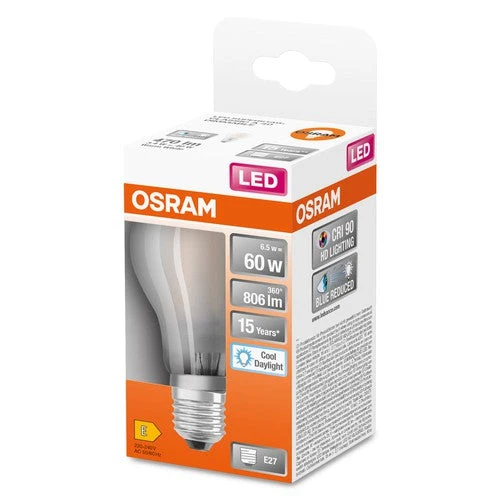 OSRAM SUPERSTAR+ CLASSIC A GLFR 40 Lampadina LED, 3,4W, 470lm, Bianco caldo