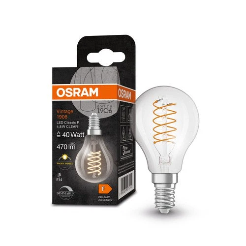 OSRAM Vintage 1906® Classica P LED-Lampada, 4,8W, 470lm