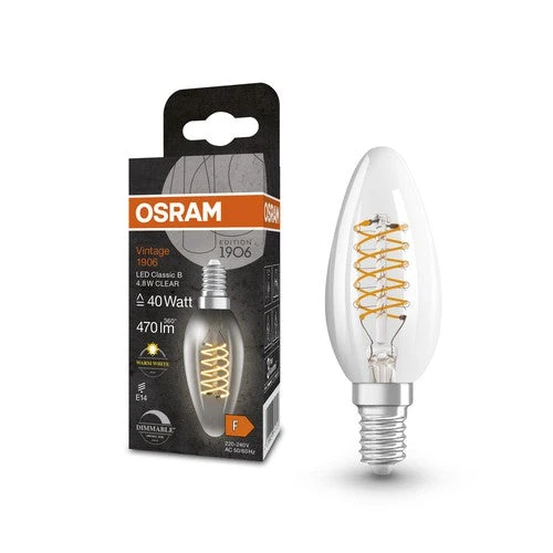 OSRAM Vintage 1906® Classica B LED-Lampada, 4,8W, 470lm