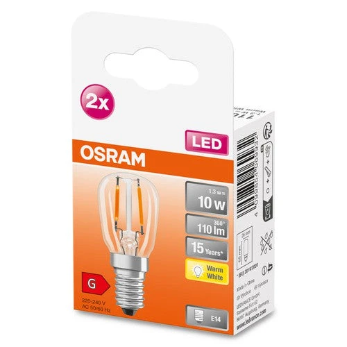 OSRAM SPECIAL T26 Piccola lampada LED speciale, 2.2W, 110lm, E14, Bianco caldo