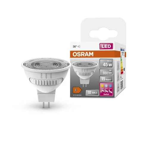 OSRAM LED SPOT MR16 45 con tre colori di luce, 5,6W, 550lm
