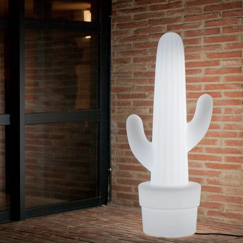 Lampada da terra Kaktus Bianco Traslucido