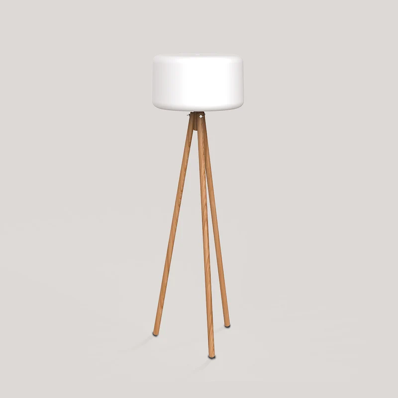 Lampada da terra con gambe in legno Chloe 140