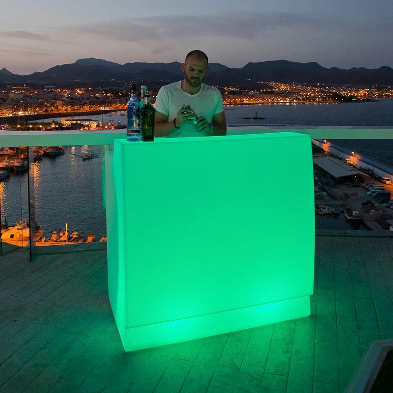 BANCONE BAR DOPPIA ALTEZZA SICILIA 120 CON LUCE / SENZA LUCE